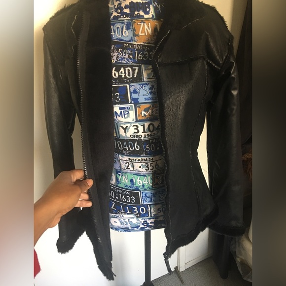 🧥 2/$30 Sexy black faux leather jacket - Picture 6 of 15